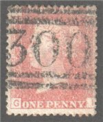 Great Britain Scott 33 Used Plate 171 - GI